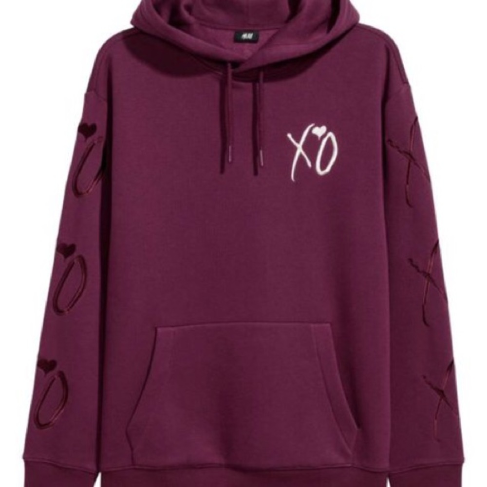 The Weeknd X H&M Burgundy Hoodie | H&M
